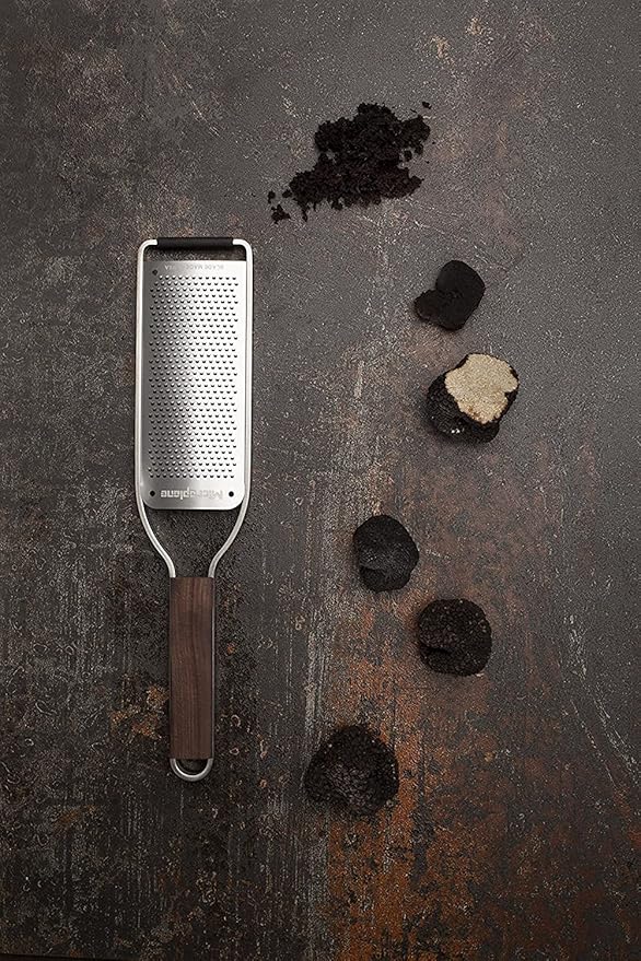Microplane Master Series Wood Handle Stainless Steel Frame Fine Blade Cheese Grater