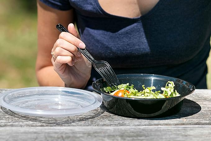 Meal Prep Container Reusable with Lids [25 Set- 24oz] Round Ideal-Food Prep Containers, Food Storage Bento Box | Stackable | Microwave | Dishwasher | Freezer Safe.