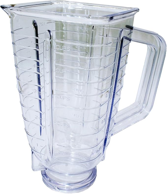 Blendin Replacement 40 Ounce -5 Cup- Square Top Plastic Blender Jar Set, Blender Cup Compatible with Oster and Osterizer Blenders, Complete Replacement Part Refresh Kit