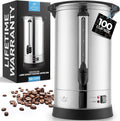 Zulay Kitchen Commercial Grade Coffee Maker Hot Water Urn -Silver