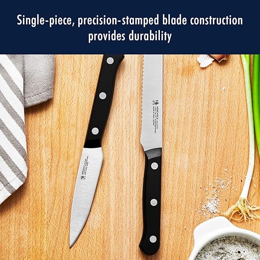 HENCKELS Solution Razor-Sharp 16-pc Knife Set, Chef Knife, Bread Knife, Steak Knife, German Engineered Informed by 100+ Years of Mastery