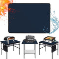 Heat Resistant Mats for Countertop and Grill Table, Fireproof Grill Mats for Outdoor Grill, Portable Charcoal Grill, Gas Grill, Pizza Oven Compatible with Blackstone, Ninja 24x36x0.04in, Blue