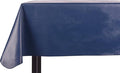 Yourtablecloth Heavy Duty Vinyl Rectangle or Square Tablecloth – 6 Gauge Heavy Duty Tablecloth – Flannel Backed – Wipeable Tablecloth 52 x 90 Navy