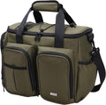 MIER Lunch Box for Men Heavy Duty Insulated Lunch Bag 20 Cans Large Leakproof Soft Cooler Bags with Multiple Pockets for Picnic Work Travel (Army Green)