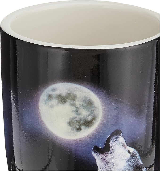Spoontiques WOLVES/MOON TRAVEL MUG, 18 ounces