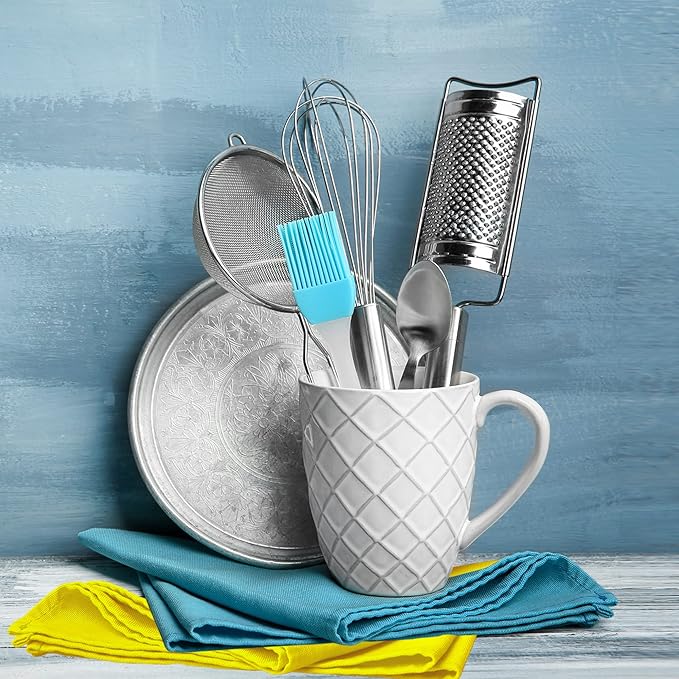 Urban Villa Kitchen Towels Set of 12 Dish Towels for Kitchen 100% Cotton Multi Color Dish Cloths 20''X30'' Large Multi-Purpose Kitchen Hand Towels Highly Absorbent Kitchen Towels with Hanging Loop