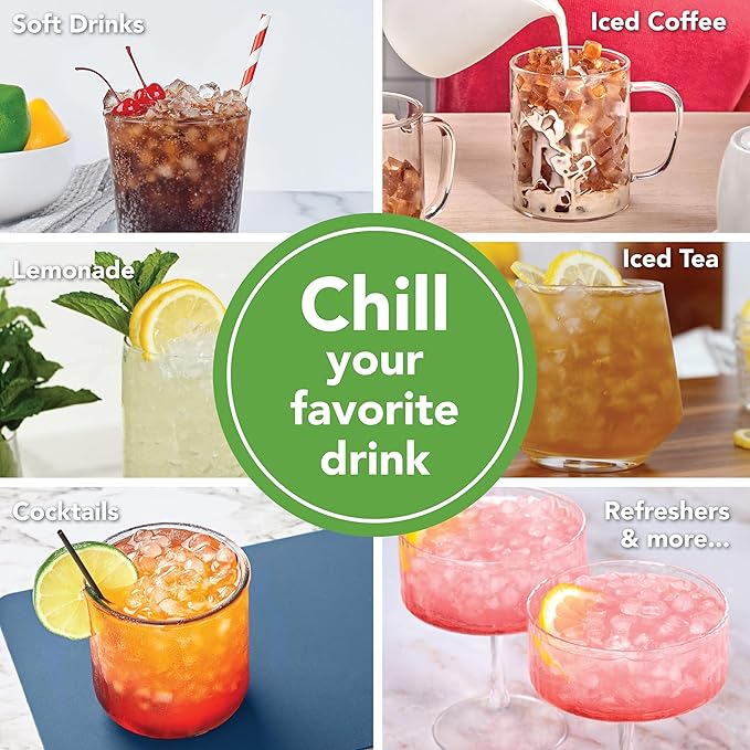 Tovolo Mini Ice Cube Tray Set with Twist and Release Mini Nugget Ice Cube Trays, BPA Free Silicone Mini Ice Tray with Storage Bin and Mini Scoop, Stackable Dishwasher Safe Mini Ice Cube Trays
