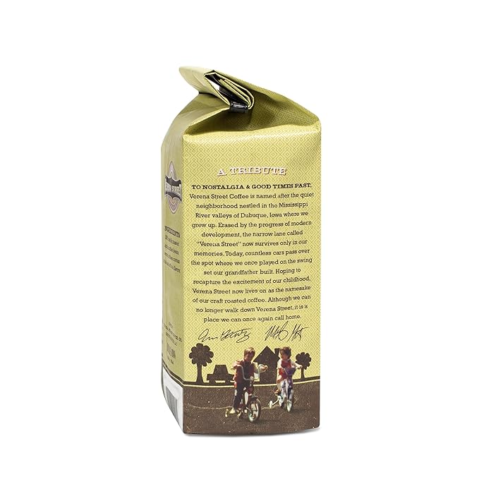 Verena Street 11 Ounce Whole Bean Coffee, Dark Roast, 100% Sumatra, Rainforest Alliance Certified Arabica Coffee