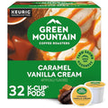 Green Mountain Coffee Roasters Caramel Vanilla Cream, Single-Serve Keurig K-Cup Pods, Flavored Light Roast Coffee Pods, 32 Count