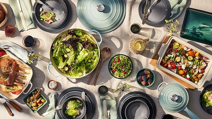 Le Creuset Enameled Cast Iron Signature Braiser, 3.5 qt., Sea Salt