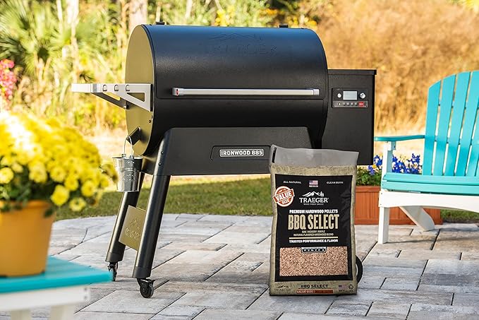 Traeger Grills BBQ Select 100% All-Natural Wood Pellets for Smokers and Pellet Grills, BBQ, Bake, Roast, and Grill, 30 lb. Bag (Pack of 2)