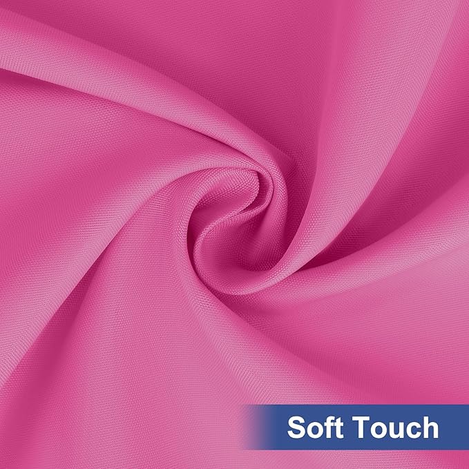homing Rectangle Table Cloth Cover, Waterproof Polyester Elastic Fitted Tablecloth, Fits for 8 Foot Folding Tables, Washable Table Protector for Picnic, Camping, Outdoor (Rose Pink, 30" x 96")
