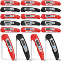 20 Pcs Digital Meat Thermometer Foldable Waterproof Kitchen Instant Read Cooking Grill Food Thermometer with Magnet Digital Food Probe for Cooking Kitchen Beef Accessories Gadgets