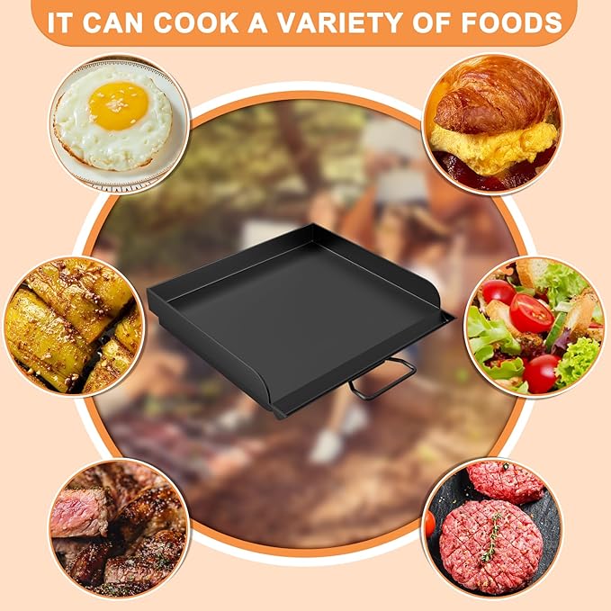 Flat Top Griddle for Camp Chef Professional Pro 60x, Expedition 2X, Yukon, Pioneer 14, Explorer, Outdoorsman, Accessories for Camp Chef Griddle 14" Cooking Systems & Sidekick 1&2 Burner Stove,14" x16"