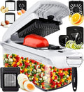 Fullstar The Original Pro Chopper - Vegetable Chopper and Spiralizer, Food Chopper with Container, Fruit Slicer, Kitchen Gadgets & Gifts, Home Essentials (9 in 1, White)