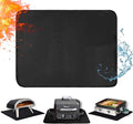25 x 19.5in Heat Resistant Grill Mats for Outdoor Grill to Protect Your Prep Table and Outdoor Grill Table - Fire Proof & Water Proof & Oil Proof BBQ Mat - Black (1mm)