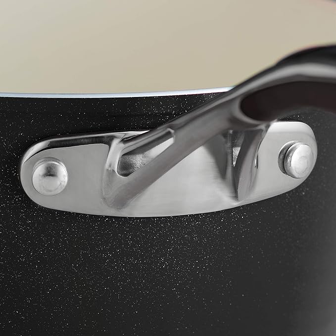 Tramontina Ceramica Deluxe 12-Inch Frying Pan, Ceramic Non Stick Large Skillet, Oven-Safe, Metallic Black
