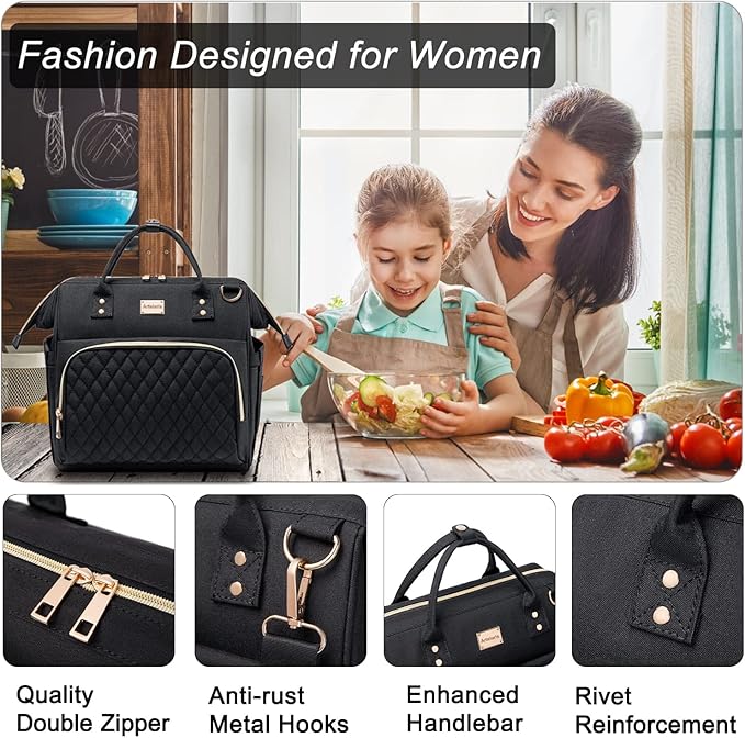 Artelaris Insulated Lunch Bag for Women Men, Large Reusable Lunch Box, Adult Leakproof Cooler Tote Bags Adjustable Strap for Work Picnic（16 Liters）