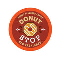 Donut Stop Flavored Coffee Pods, Compatible with 2.0 K-Cup Brewers, Old Fashion Donut Flavor, 40 Count