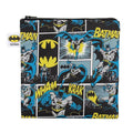 Bumkins Reusable Sandwich and Snack Bags, for Kids School Lunch and for Adults Portion, Washable Fabric, Waterproof Cloth Zip Bag, Travel Pouch, Food-Safe Storage, Large, DC Comics Batman