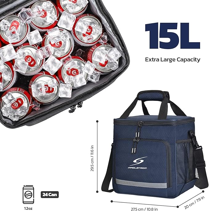 Maelstrom Lunch Box for Men,Insulated Lunch Bag Women/Men,Leakproof Lunch Cooler Bag, Lunch Tote Bag