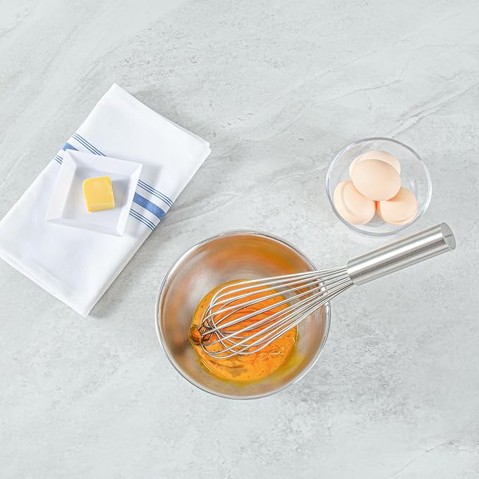 Met Lux Stainless Steel French Whisk - 12" - 1 count box