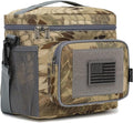 FlowFly Lunch Bag, Insulated Cooler, Thermal Lunch Box Tote with MOLLE/PALS Webbing, Adjustable Padded Shoulder Strap, for Tactical Men Women Adults and Boys Girls Kids (Camo#3, Medium)
