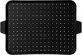 Baking & Splatter Screen for Frying Pan Beckon Ware | USA Brand | 17.5 x 12 Inch Black, Multi-Use Silicone Baking Rack for Oven, and Stove – Grease Splash Guard, Baking Supplies, Pastry Sheet