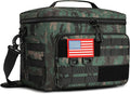 Tactical Lunch Box, 13L Large Insulated Lunch Bag MOLLE Webbing Leakproof Thermal Cooler with Shoulder Strap Lunch Pail for Adult Men Women Office Work Camping Picnic Travel Acu Camo