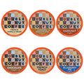 Double Donut Coffee Variety Pack Assorted Medium Roast, Dark Roast & Flavored Coffee in Recyclable Single Serve Cup, 48 Count