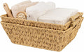 GRANNY SAYS 2-Pack Wicker Storage Baskets, Wicker Baskets for Organizing, Large Basket with Handles, Waterproof Woven Basket, Storage Baskets for Shelves