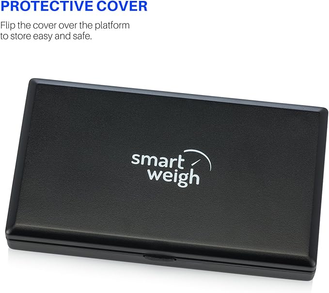 Smart Weigh Digital Pocket Gram Scale, 1000g x 0.1 Grams, Digital Gram Scale, Jewelry Scale, Food Scale, Medicine Scale, Kitchen Scale Black, Battery Included