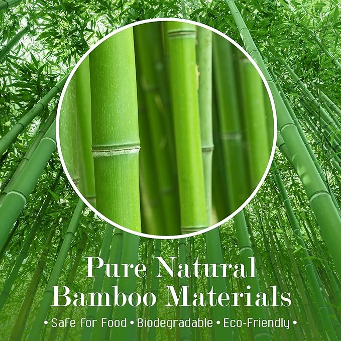Minisland Premium 7 Inch Square Large Bamboo Paddle Skewers for Appetizers Fruit Kabobs Sandwiches BBQ Grill Food Sticks 3mm Thick 100 Counts -MSL163