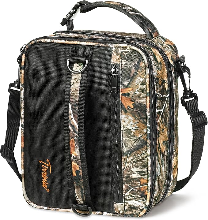 Tirrinia Expandable Insulated Lunch Bag for Men Women – Leakproof Reusable Cooler LunchBox for Kids & Adults, with Shoulder Strap, Perfect for Work, School, Office, Travel,Maple Leaf