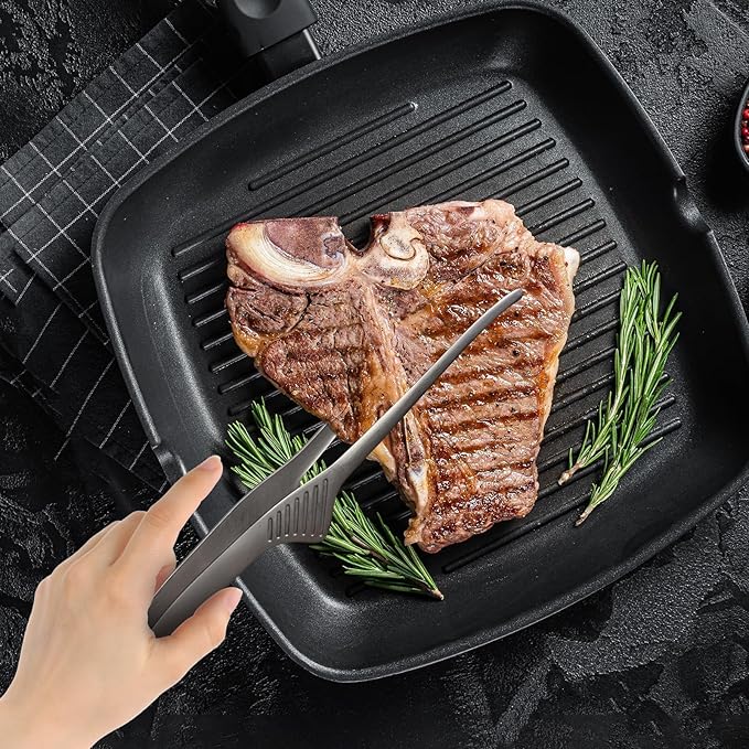 6 PCS Soup Ladle pot Colander & BBQ Tongs Hotpot Kit - Shabu Shabu Utensils Set for Camping, Barbecue & Kitchen Cooking Ladle Set