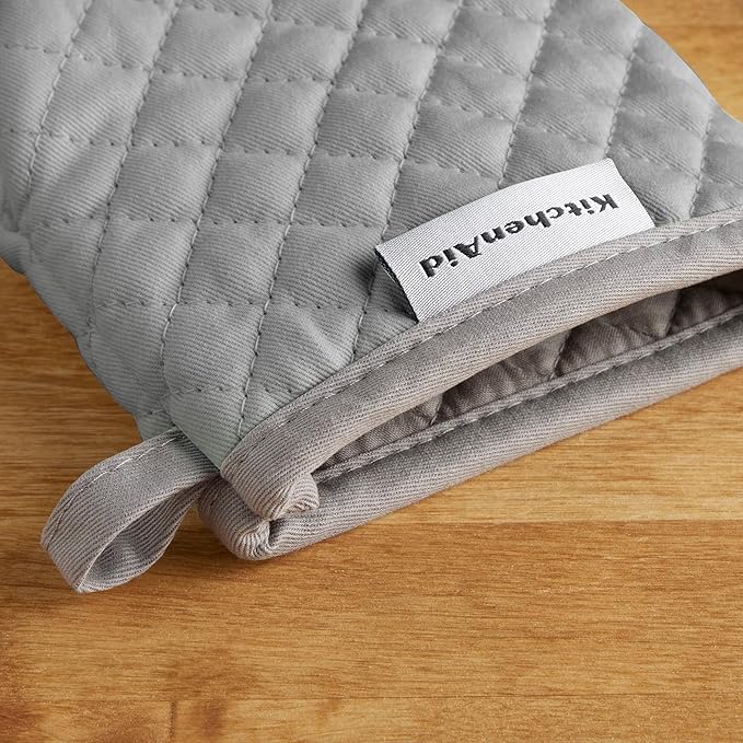 KitchenAid Asteroid Mini Oven Mitt Set, 5.5"x8", Grey, 2 Piece