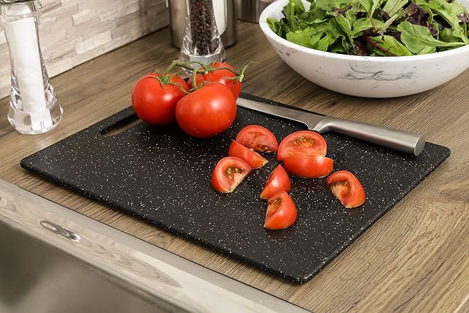 Dexas Superboard Pastry Board and Cutting Boards, Set of Two, Midnight Granite Color