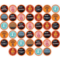 Two Rivers Coffee Medium Roast Coffee Pods, Compatible with K Cup Brewers Including 2.0, Assorted Variety Sampler Pack, 40 Count