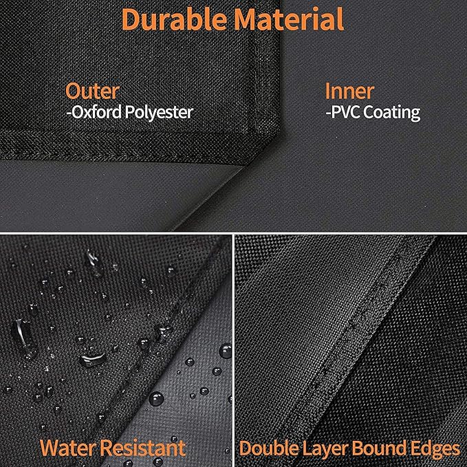 Heavy Duty 600D Polyester 54-inches Cover Compatible with All Monument 4-Burner Grills Mesa 400, 25392, 24633, 35633, 24367, 41847NG Grills, Water Resistant Outdoor Cover, All Weather Protection