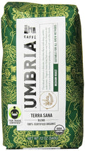 Caffe Umbria Fresh Seattle Whole Bean Roasted Coffee, Terra Sana Organic Blend Medium Roast, 12 oz. Bag