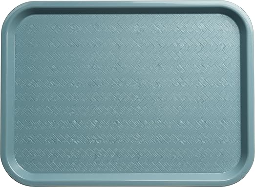 Carlisle FoodService Products Cafe Plastic Fast Food Tray, 12" x 16", Slate