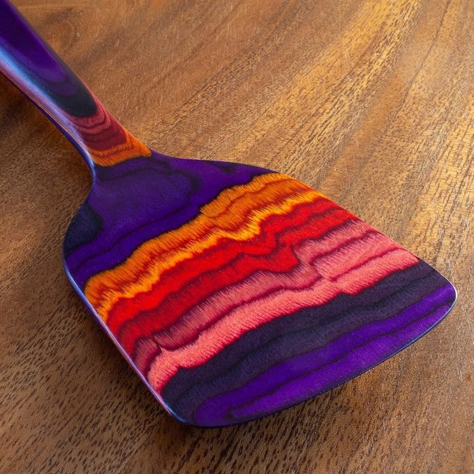 Totally Bamboo Baltique Waikiki Collection 12-1/2" Wooden Spatula, Safe for Nonstick