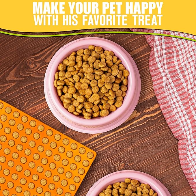 15.35" x 11" Dog Treat Silicone Mold with 468 cavities - Non-Stick Silicone Dog Treat Molds for Baking and Freezing - Durable and Flexible Yogurt Melt Mold for Ice, Marshmallows, Jelly and Candies