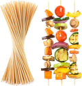 Prestee 100 Pack Bamboo Skewers for Crafts, Grilling BBQ, Kabobs, 12-Inch Brown - Wooden Skewers 12 Inch, Bamboo Skewers 12 Inch, Skewers for Kabobs, Skewer Sticks Variety Size, Wood Skewers