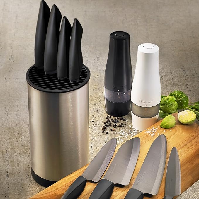 Kyocera KB-U-SS Universal Knife Block, One, Stainless 8.8" x 4.3"