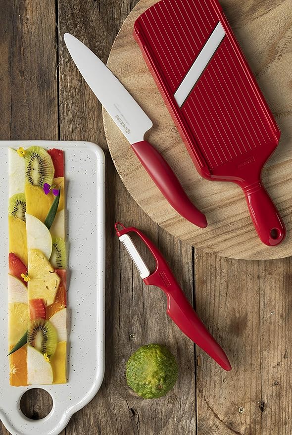 Kyocera Advanced Ceramic Vertical Double Edge Blade Peeler, Black
