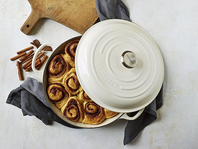 Le Creuset Enameled Cast Iron Signature Braiser, 3.5 qt., Marble