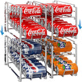 Simple Houseware Front Loading Can Dispenser, 4 Pack, Chrome