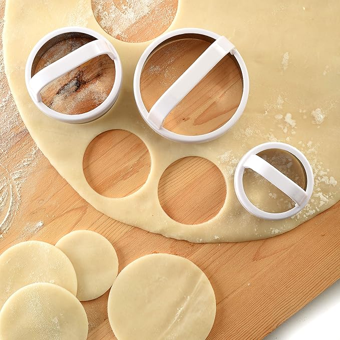Norpro Biscuit/Cookie Cutters, Set of 3, As Shown (Pack of 2)