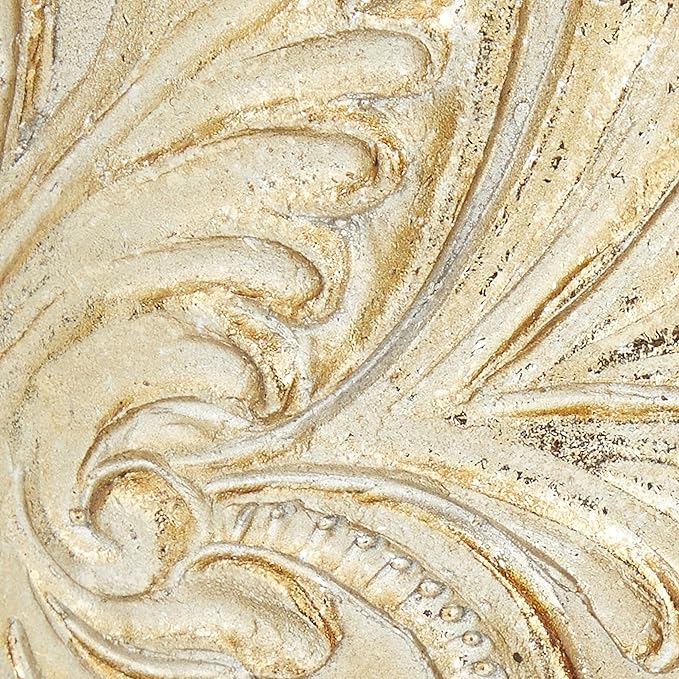 Deco 79 Polystone Solid Decorative Jars, 7" x 7" x 19", Gold